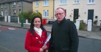 Cathleen and Dessie on Walsh Road, Drumcondra