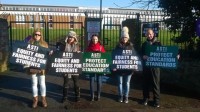 Cathleen at Teachers Strike St Kevins College Glasnevin